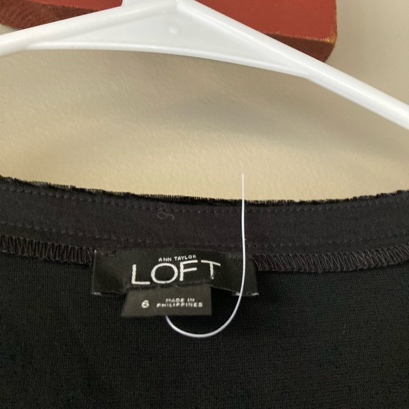 Loft Black Velvet Romper 6 NWOT - Picture 9 of 9